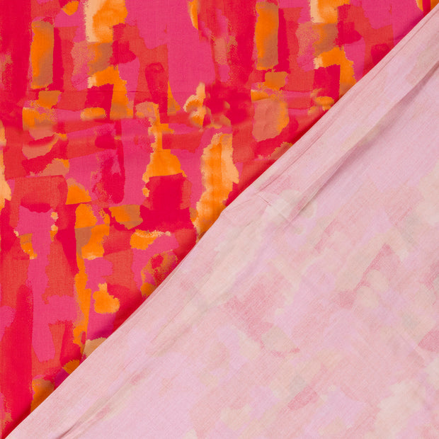 Viscose Poplin fabric Abstract printed 