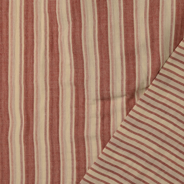 Muslin fabric Red backed 