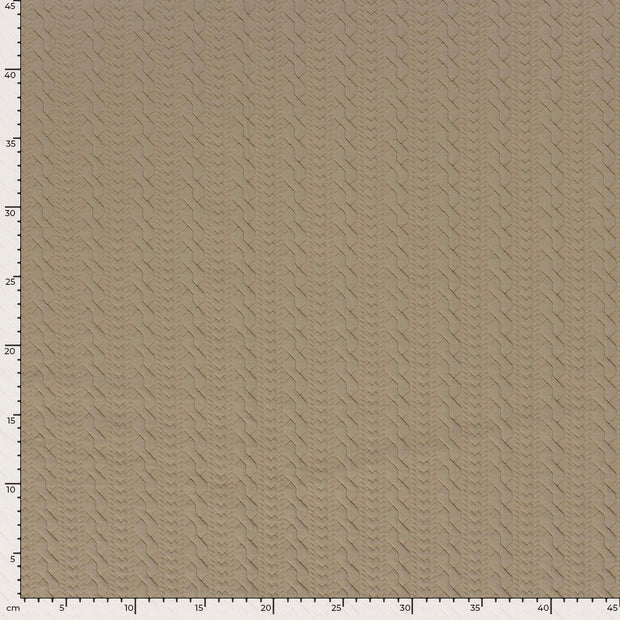 Heavy Knit stof Kabelstof Beige
