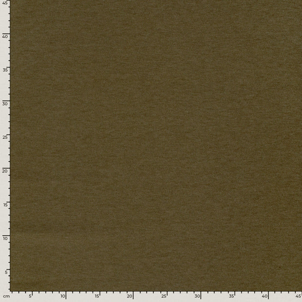 Heavy Knit fabrik Uni Taupe Grau