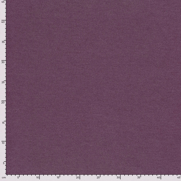 Poly Viscose Jersey fabric Melange Aubergine