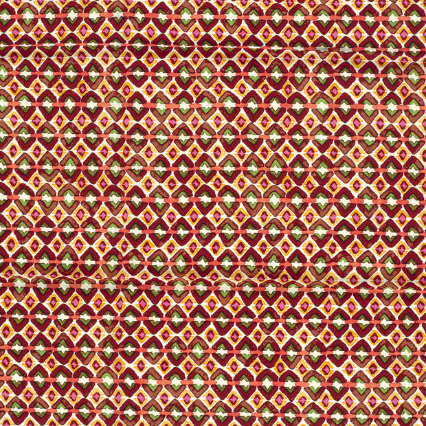 Viscose Poplin stof Donker rood 