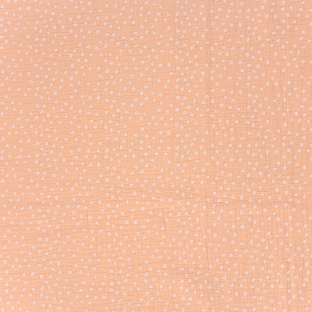 Double gaze tissu Rose mat 