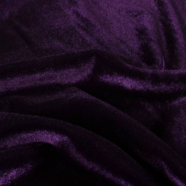Velvet fabric Unicolour Carbon