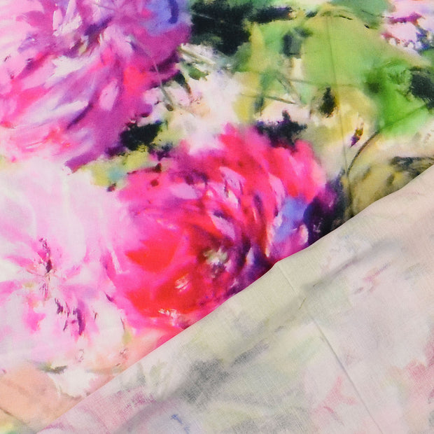 Viscose Poplin fabrik Helles Pink 
