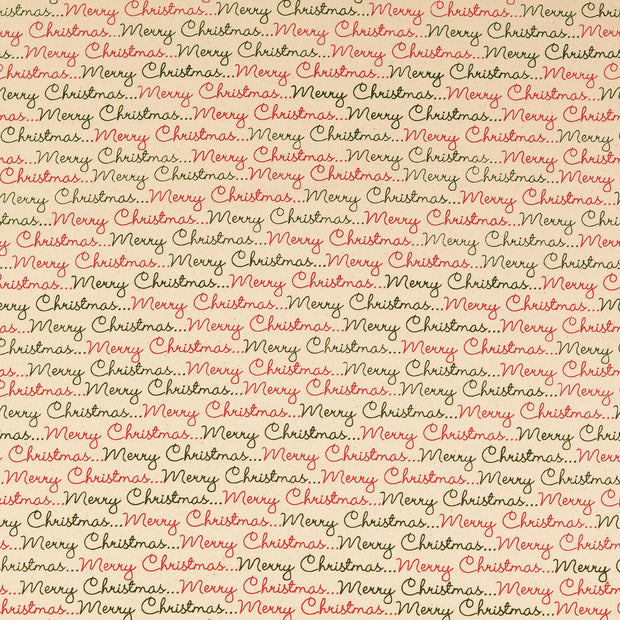 fabric Christmas Off White