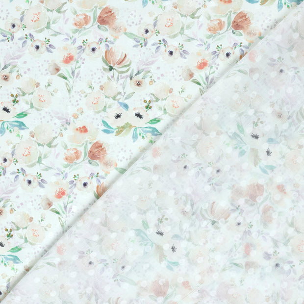 fabric Flowers digital printed 