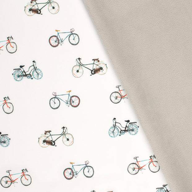 Softshell fabric Bicycles Off White