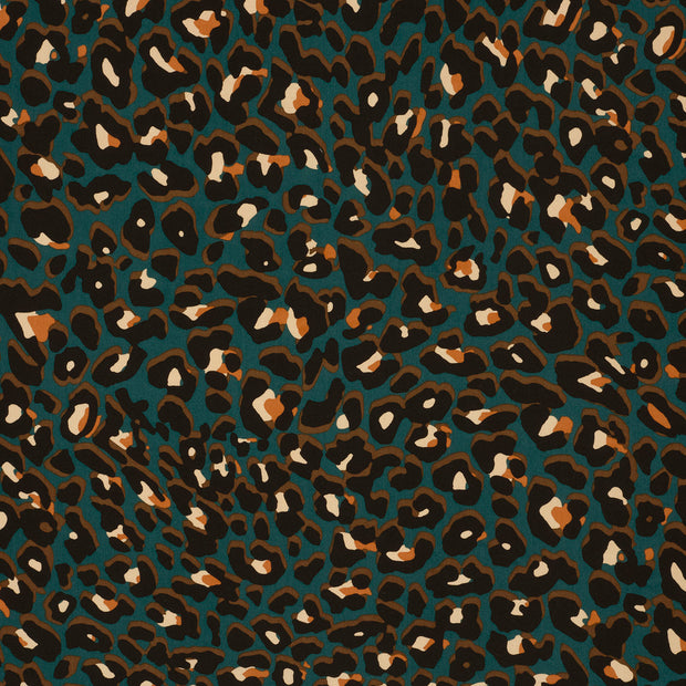 Viscose Poplin fabric Petrol 