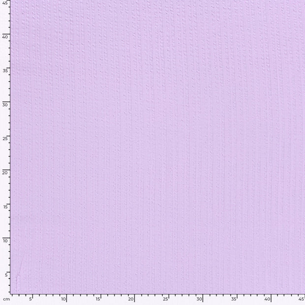 Rib Jacquard tela Unicolor Lila