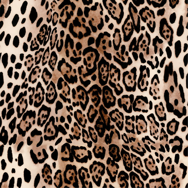 Jersey de Polyester tissu léopards 