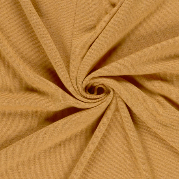 Poly Viscose Jersey fabrik Ocker 