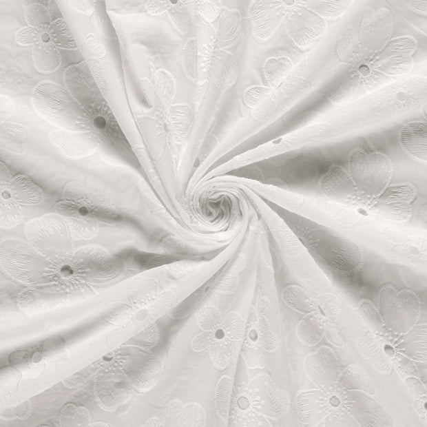 Cotton Poplin fabric Off White 