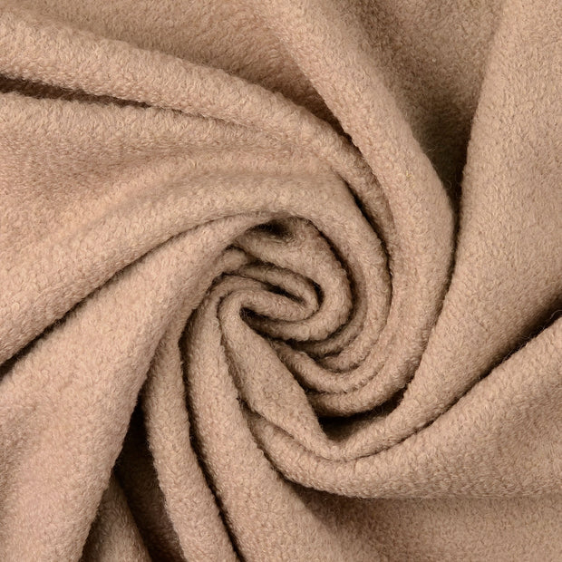 Wool Boucle fabric Beige 