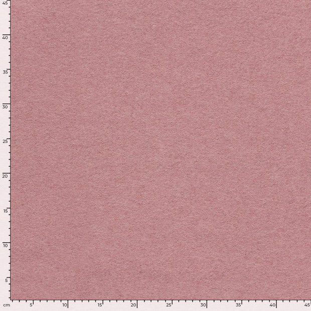 Paño de lana tela Unicolor Mauve claro