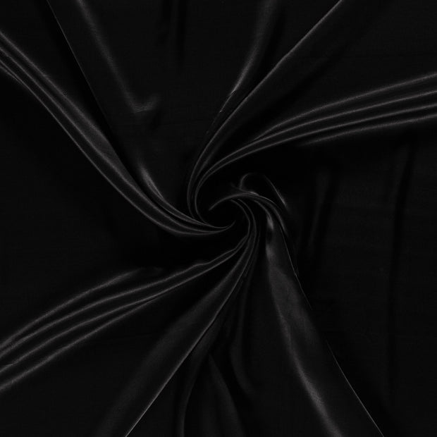 Viscose Satin fabrik Schwarz 