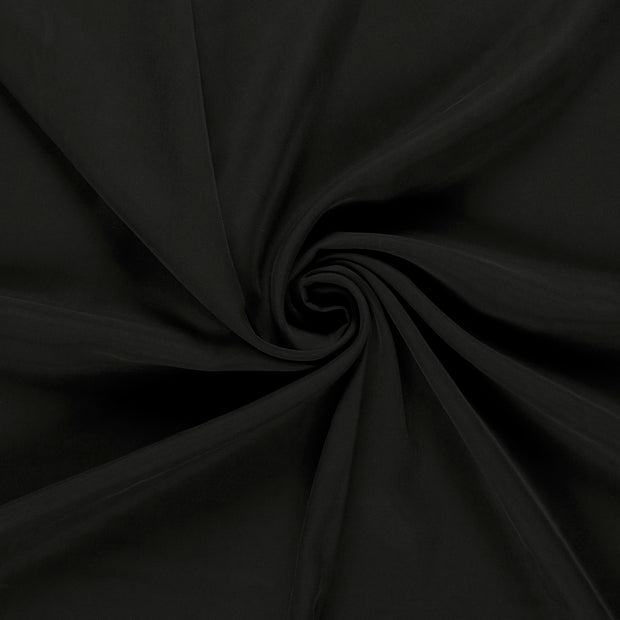 Viscose Twill fabrik Schwarz 