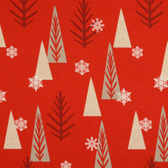 Half Panama Trees Red
