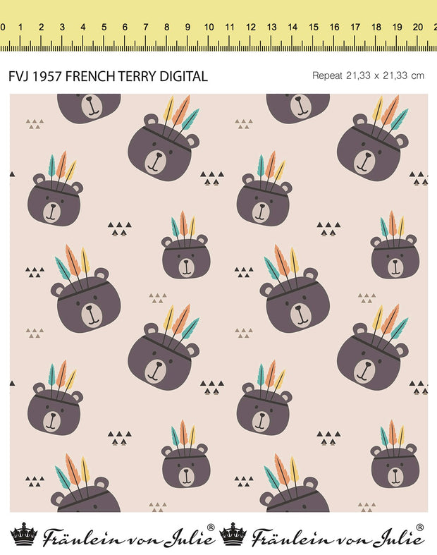 French Terry fabric Abstract 