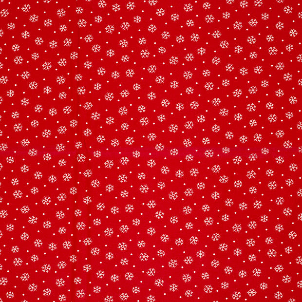 Algodón Popelina tela Rojo 