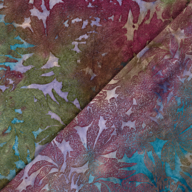 Jacquard tela Flores estampado 
