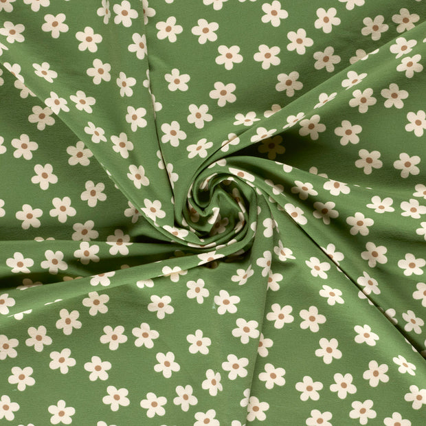  tissu Vert Olive imprimé 