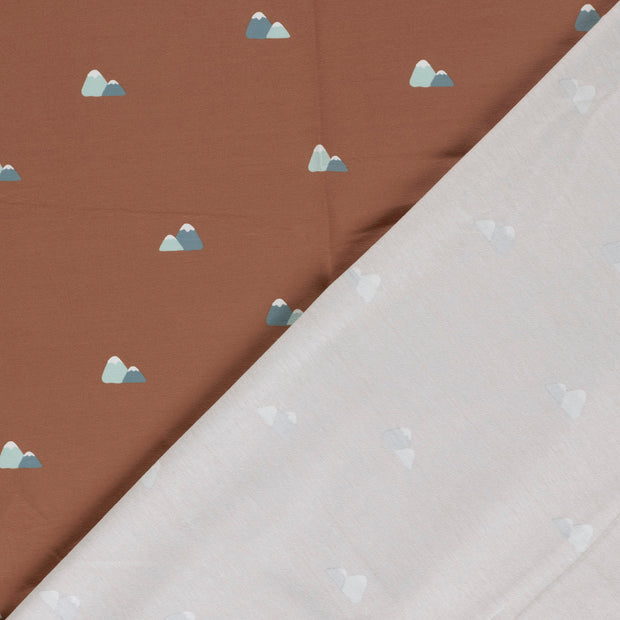 Jersey fabric Mountains printed 