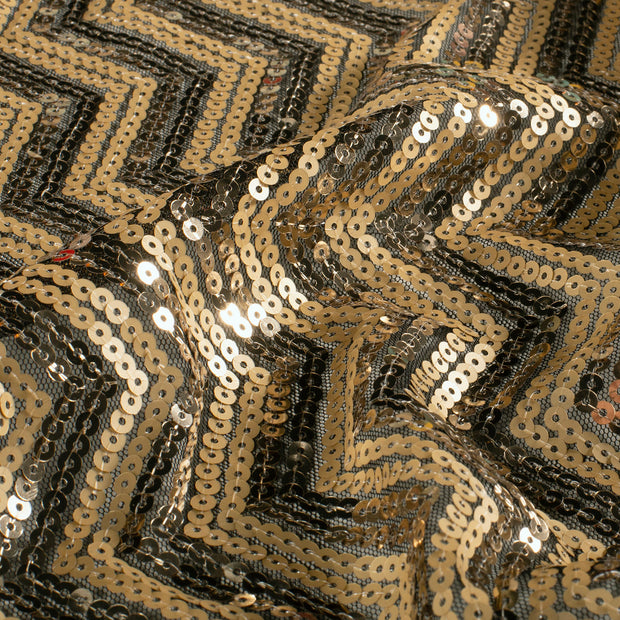 Mesh fabric Unicolour Gold