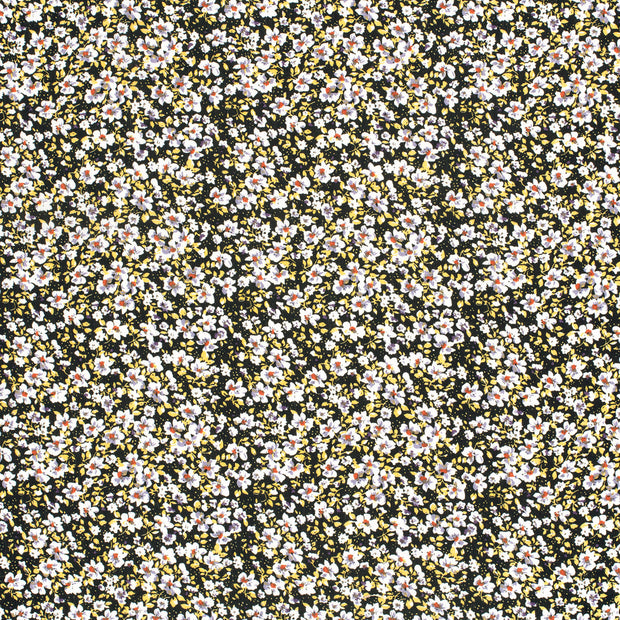 Borken Crepe tissu Noir mat 