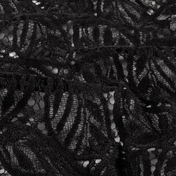 Chenille fabrik Uni Schwarz