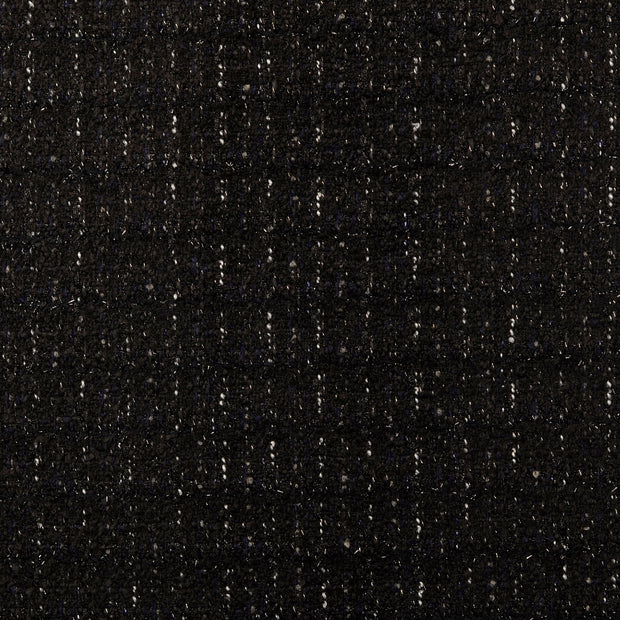 Chiffon en laine tissu Unicolore Noir