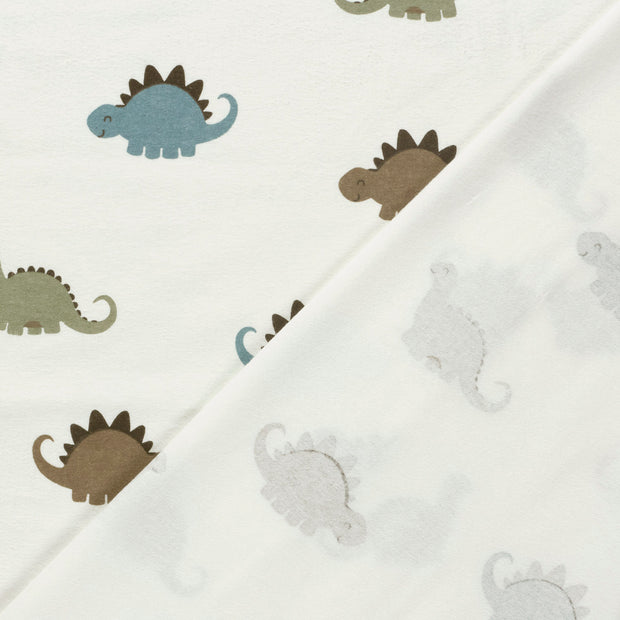 Flannel fabric Dinosaurs printed 