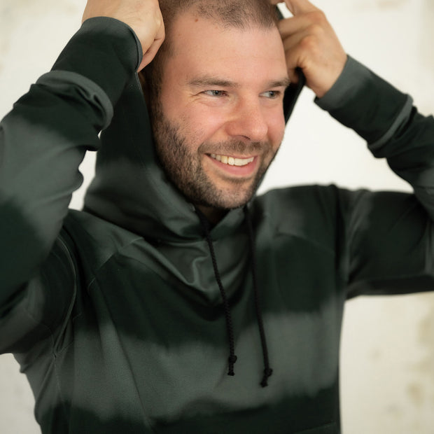 French Terry tissu rayures imprimé numérique 