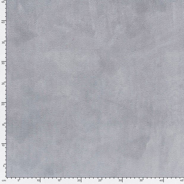 Coral Fleece fabric Unicolour Grey