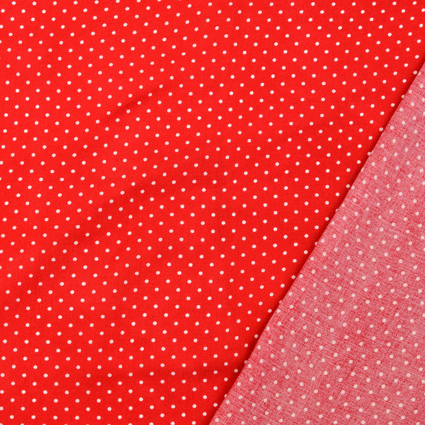 Viscose Poplin fabric Red printed 