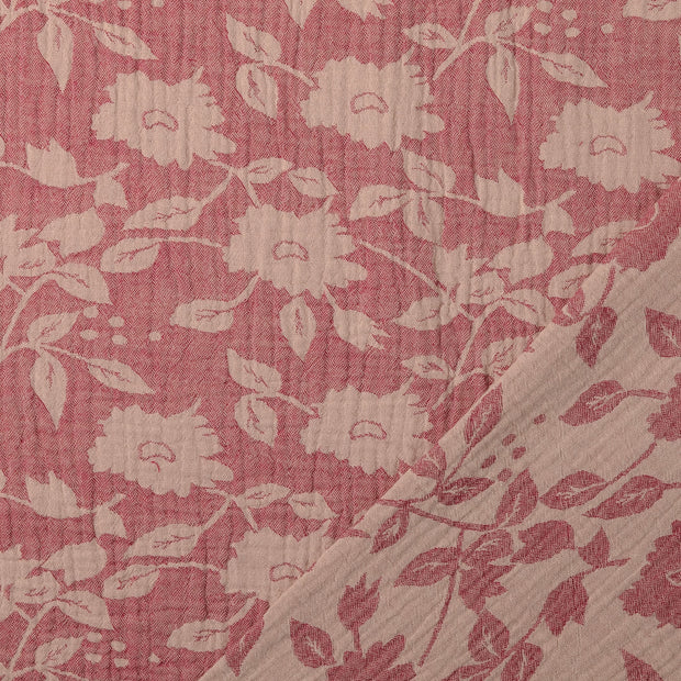 Musselin fabrik Rosa Jacquard 