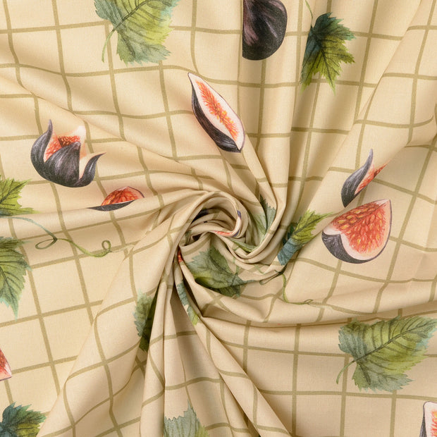 Cretonne tissu Beige 
