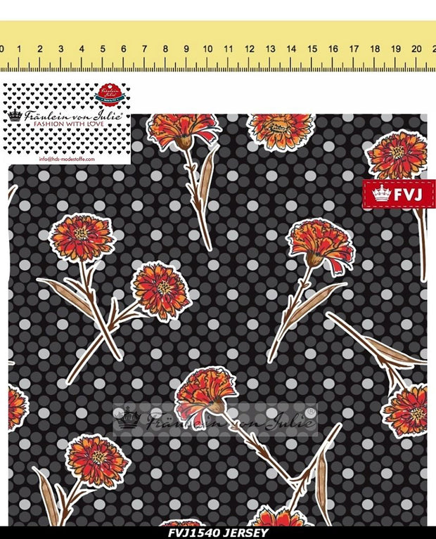 Cotton Jersey fabric Abstract 