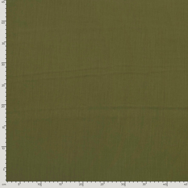Viscose Poplin fabric Unicolour Olive Green