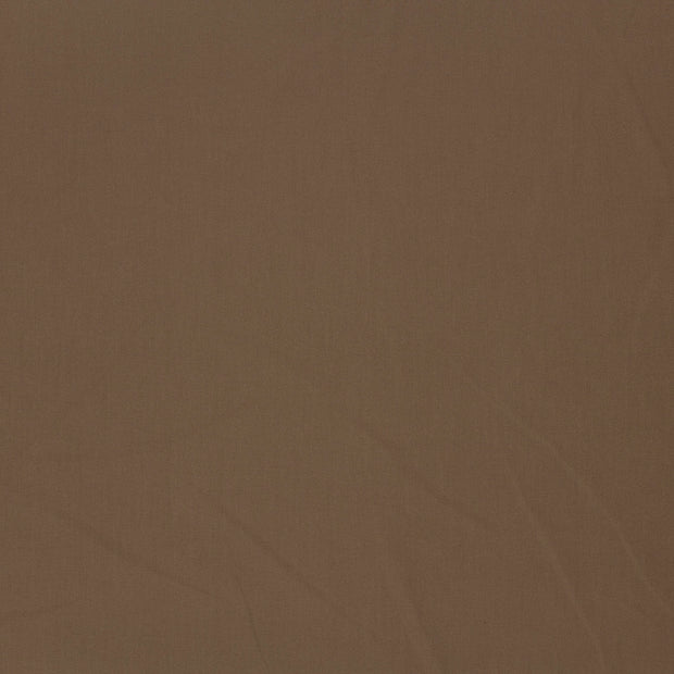 Katoen Poplin GOTS stof Taupe grijs mat 