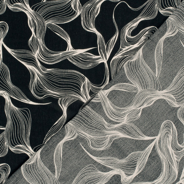 Borken Crepe fabric Abstract printed 
