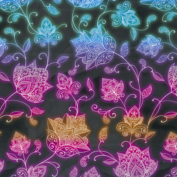 French Terry fabric Black matte 