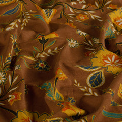 Viscose Vortex Jerséis estampado Flores Marrón