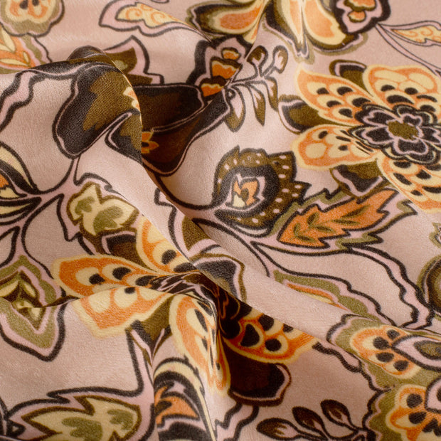Satin Velvet fabrik Blumen Rosa