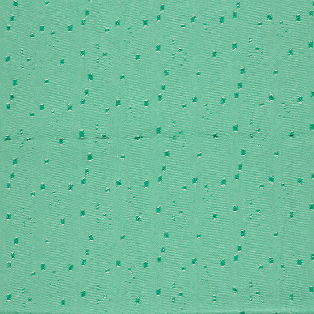 Denim stof Groen mat 