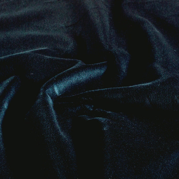 Velours fabric Unicolour Navy