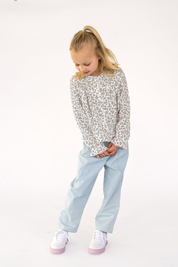 Jeans fabrik Streifen Hellblau