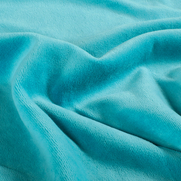 Nicky velours fabric Unicolour Aqua