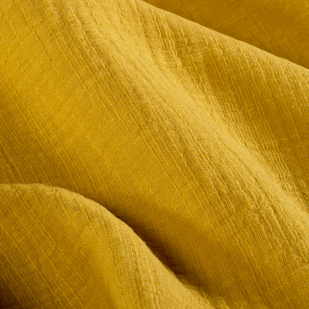 Double gaze tissu Unicolore Ocre