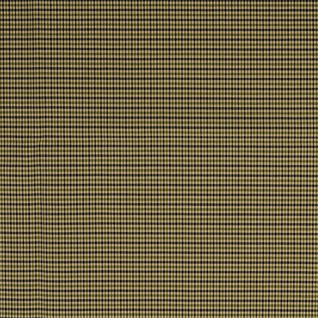 Bengaline fabric Checks Olive Green
